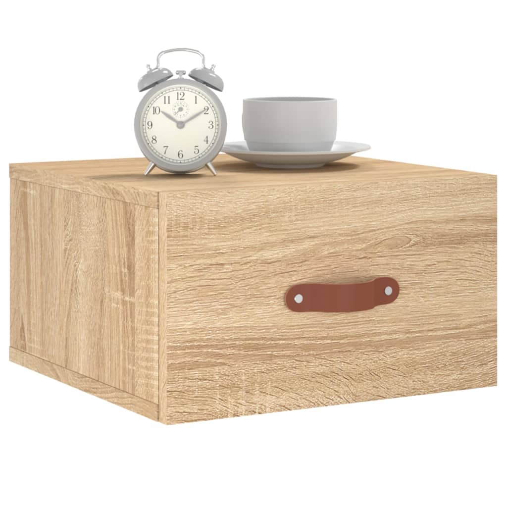 Wand-Nachttisch Sonoma-Eiche 35x35x20 cm