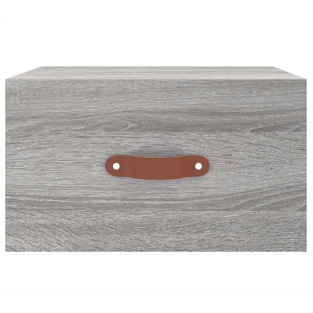 Wand-Nachttisch Grau Sonoma 35x35x20 cm