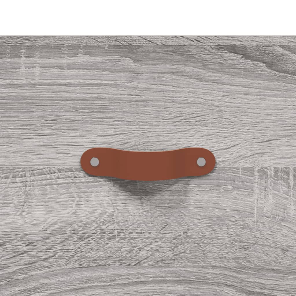 Wand-Nachttisch Grau Sonoma 35x35x20 cm