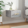 Wand-Nachttisch Betongrau 35x35x20 cm