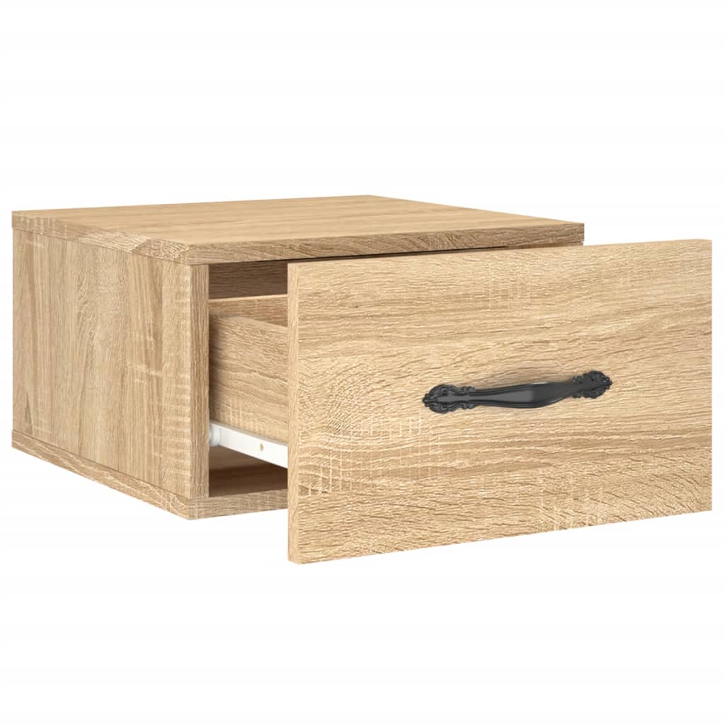 Wand-Nachttisch Sonoma-Eiche 35x35x20 cm