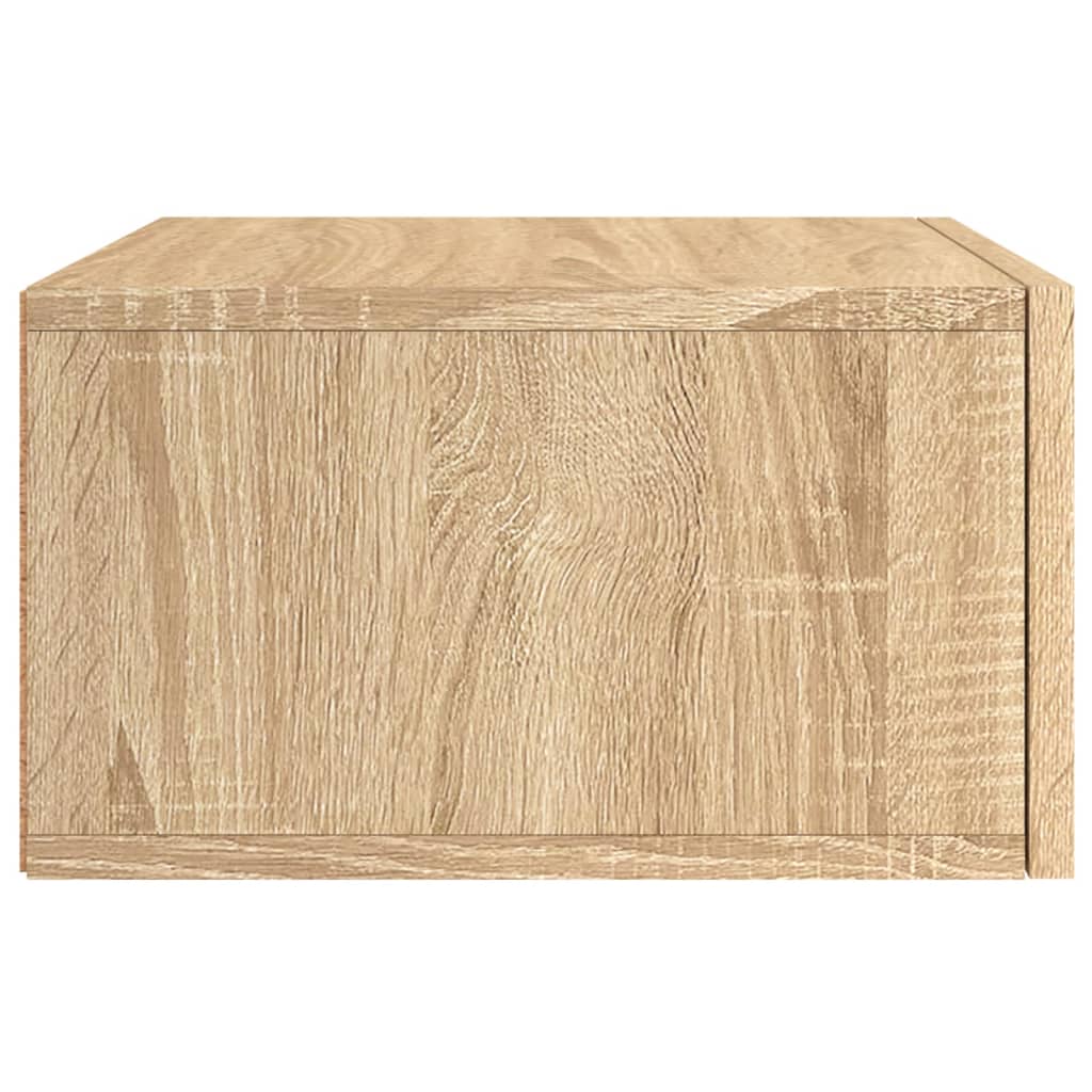 Wand-Nachttische 2 Stk. Sonoma-Eiche 35x35x20 cm