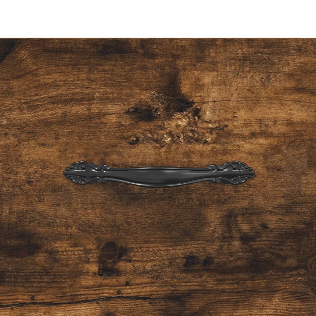 Wand-Nachttisch Räuchereiche 35x35x20 cm
