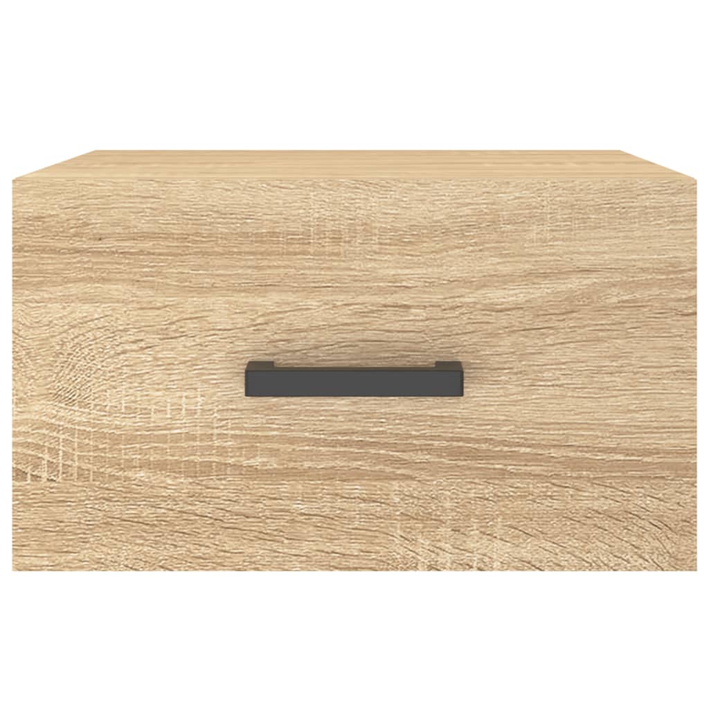 Wand-Nachttische 2 Stk. Sonoma-Eiche 35x35x20 cm