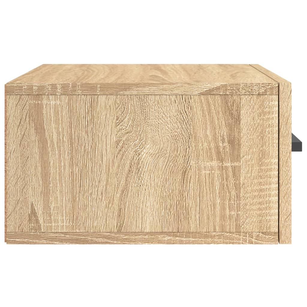 Wand-Nachttische 2 Stk. Sonoma-Eiche 35x35x20 cm