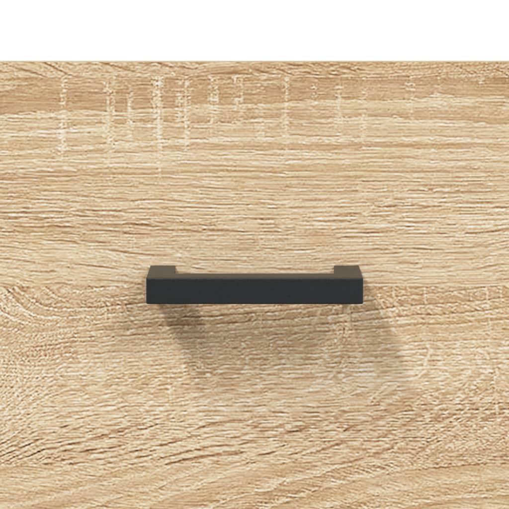 Wand-Nachttische 2 Stk. Sonoma-Eiche 35x35x20 cm