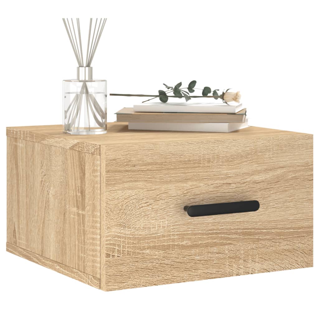 Wand-Nachttisch Sonoma-Eiche 35x35x20 cm