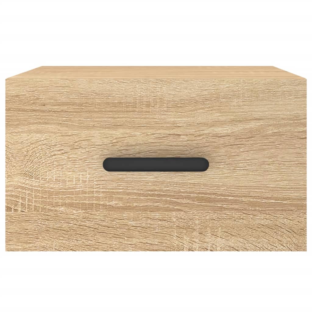 Wand-Nachttische 2 Stk. Sonoma-Eiche 35x35x20 cm