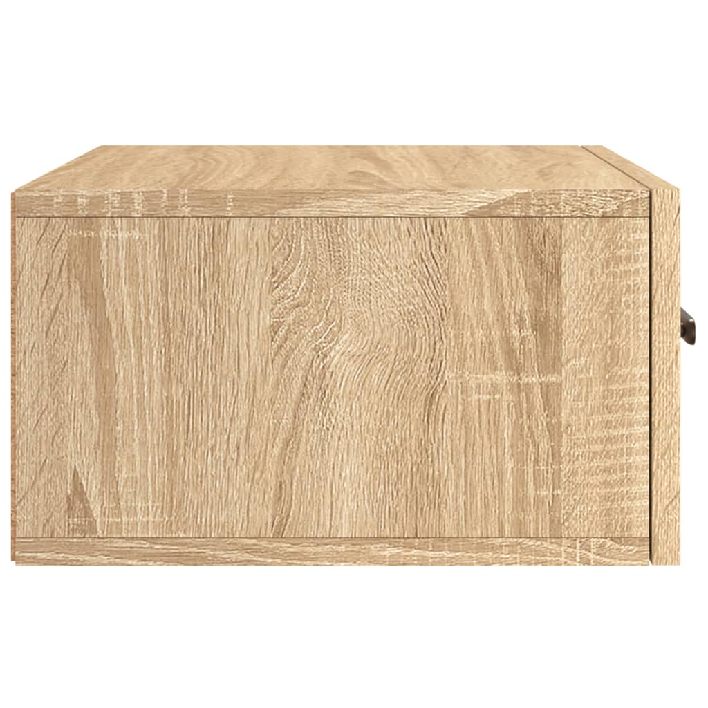 Wand-Nachttische 2 Stk. Sonoma-Eiche 35x35x20 cm