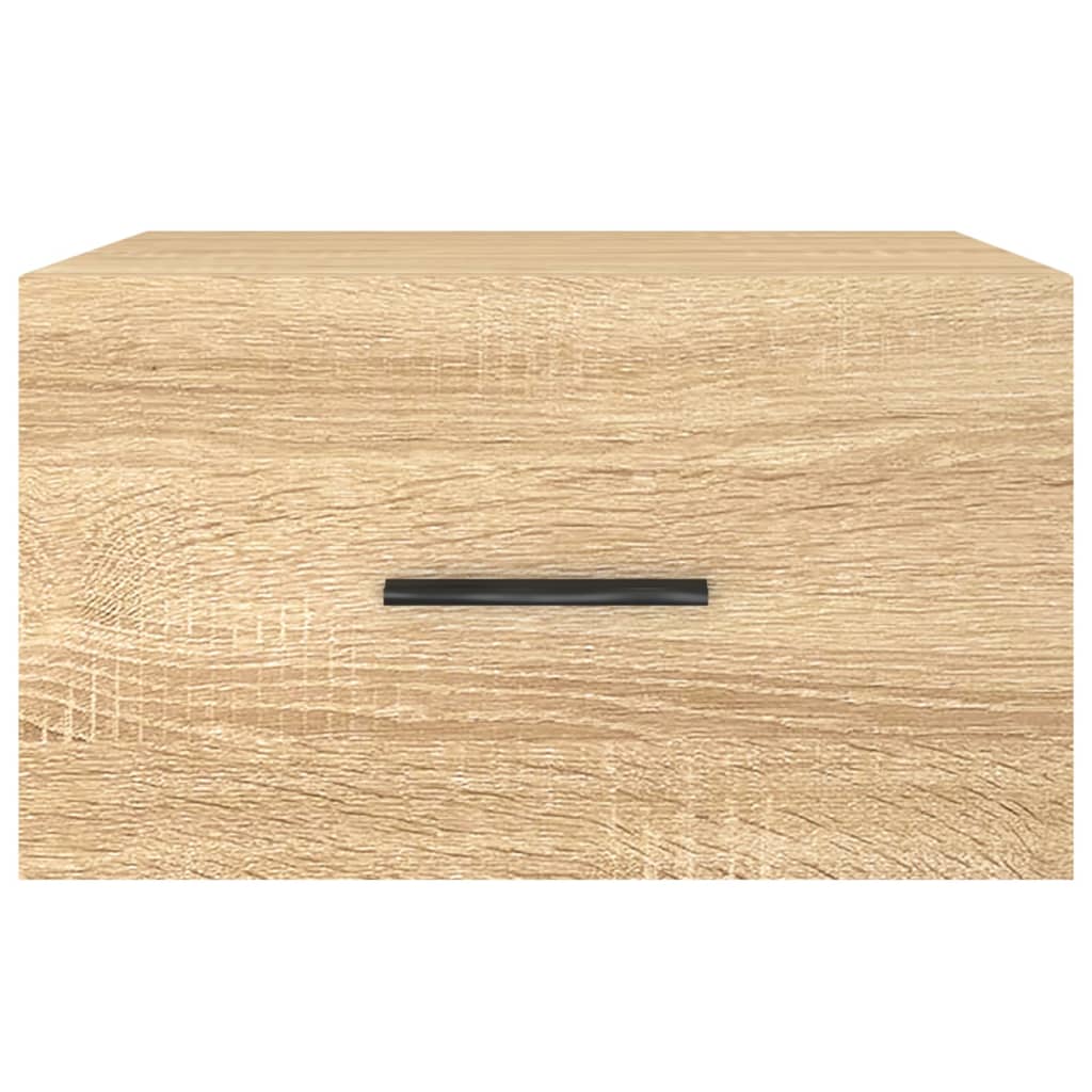 Wand-Nachttische 2 Stk. Sonoma-Eiche 35x35x20 cm