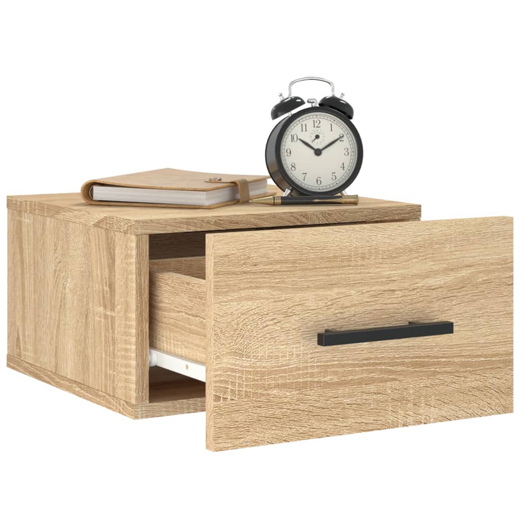 Wand-Nachttisch Sonoma-Eiche 35x35x20 cm