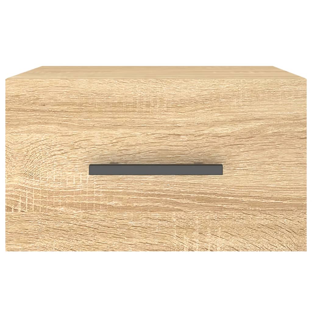 Wand-Nachttische 2 Stk. Sonoma-Eiche 35x35x20 cm