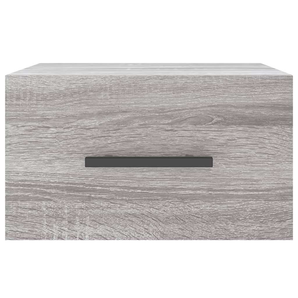 Wand-Nachttisch Grau Sonoma 35x35x20 cm