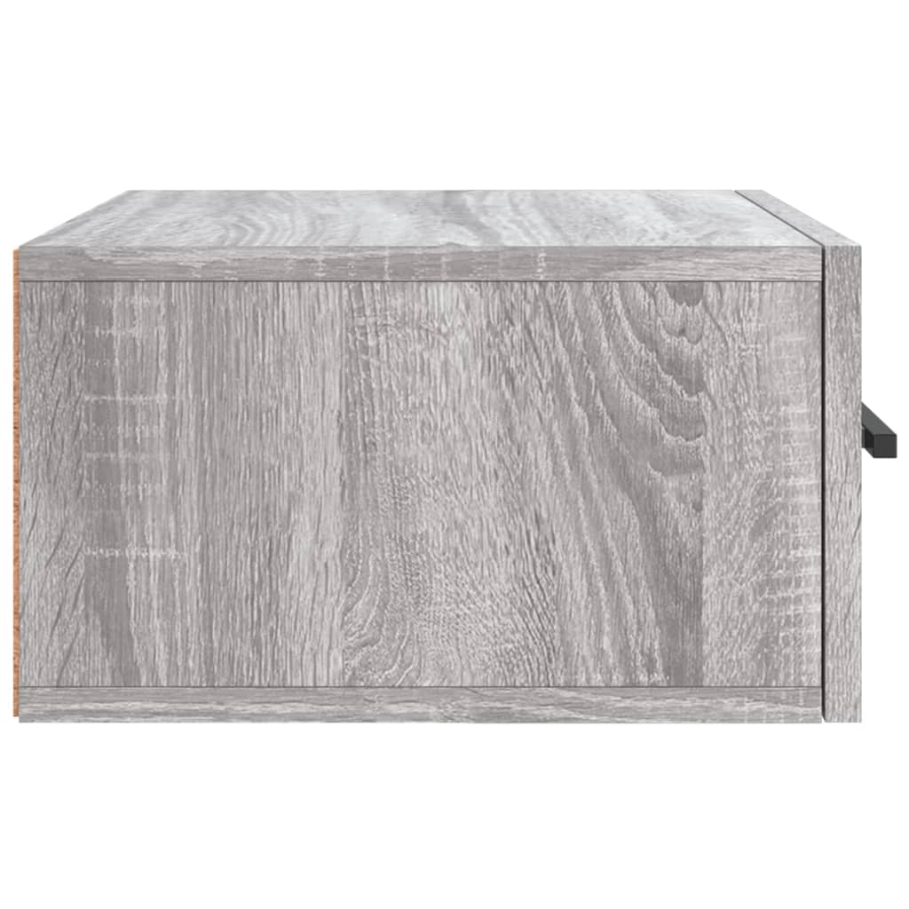 Wand-Nachttisch Grau Sonoma 35x35x20 cm