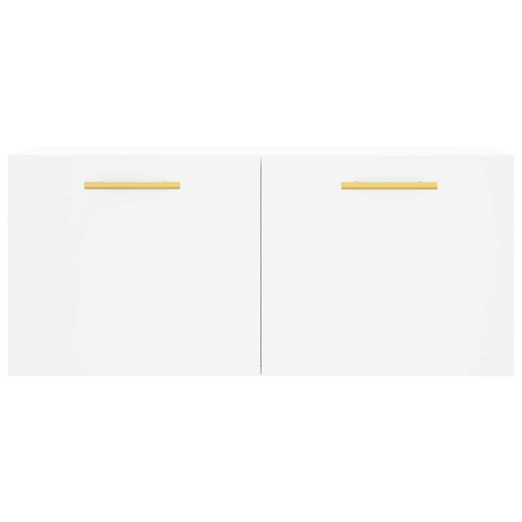 Wandschrank Weiß 80x36,5x35 cm Holzwerkstoff