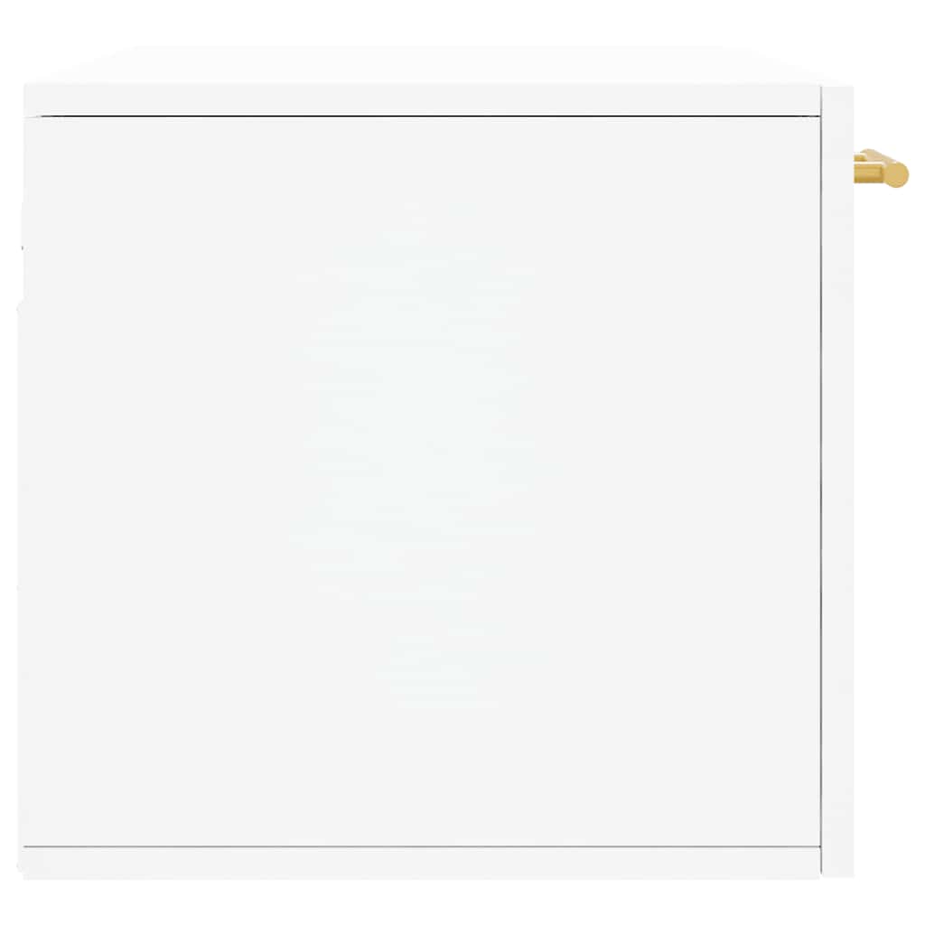 Wandschrank Weiß 80x36,5x35 cm Holzwerkstoff