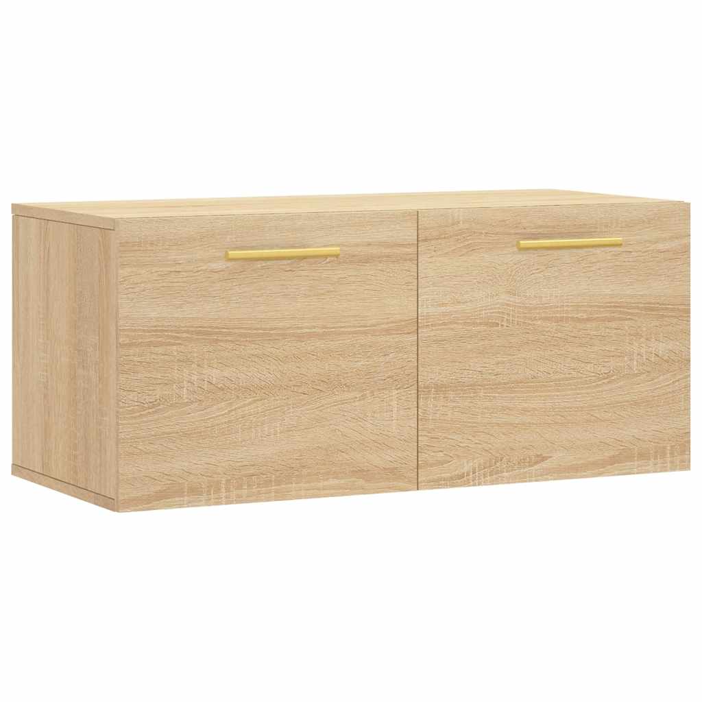 Wandschrank Sonoma-Eiche 80x36,5x35 cm Holzwerkstoff