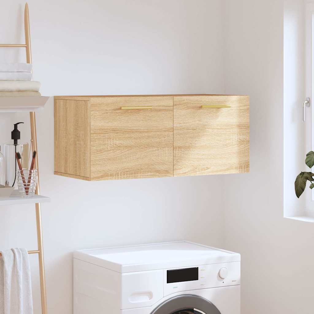 Wandschrank Sonoma-Eiche 80x36,5x35 cm Holzwerkstoff