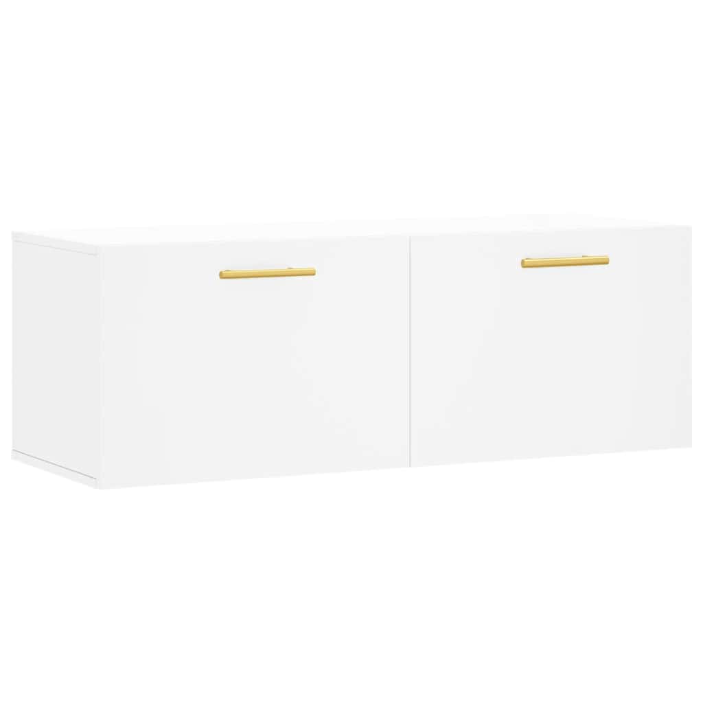 Wandschrank Weiß 100x36,5x35 cm Holzwerkstoff