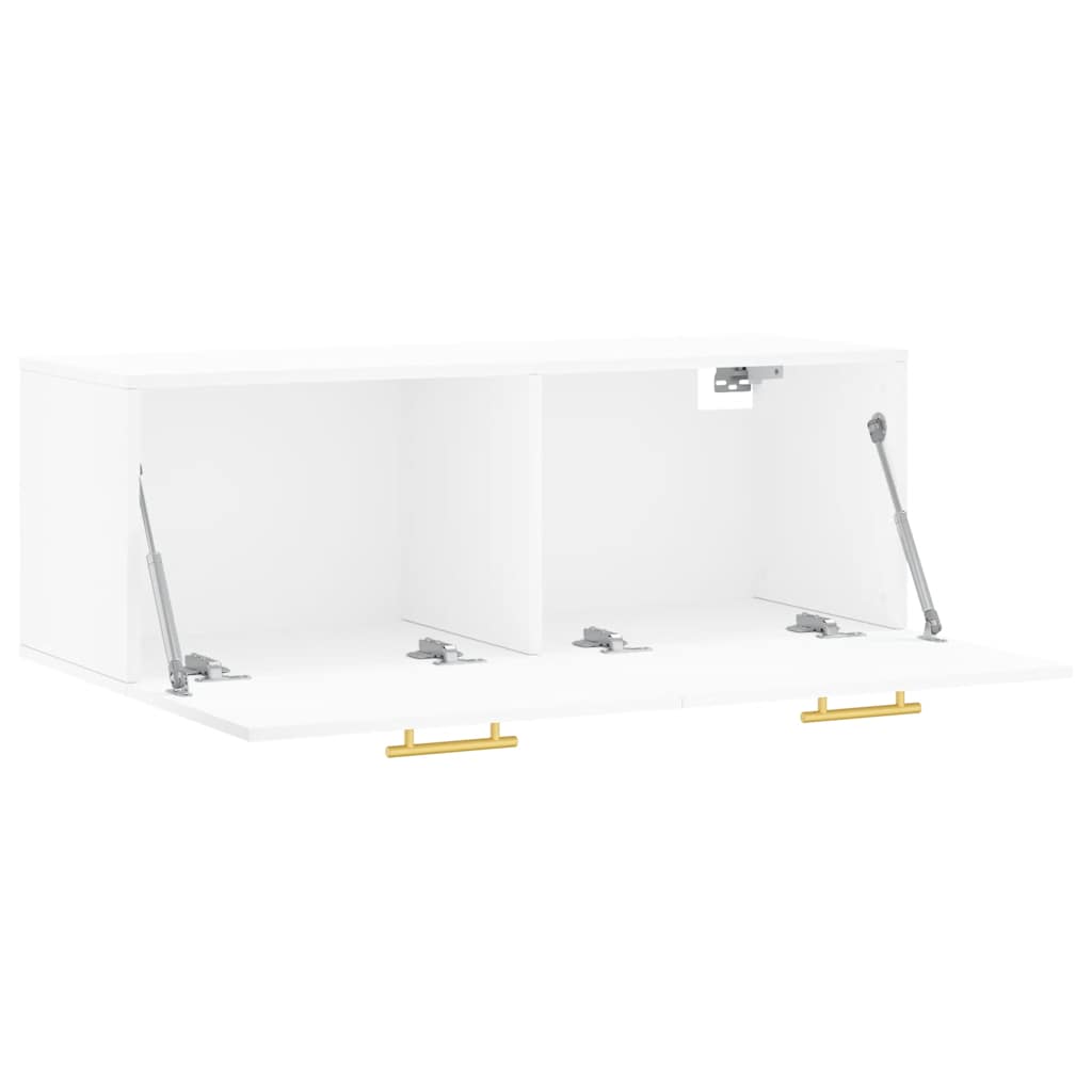 Wandschrank Weiß 100x36,5x35 cm Holzwerkstoff