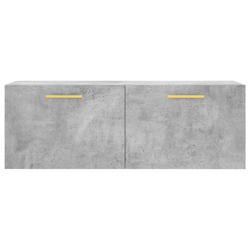 Wandschrank Betongrau 100x36,5x35 cm Holzwerkstoff