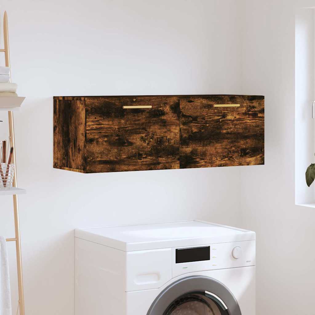 Wandschrank Räuchereiche 100x36,5x35 cm Holzwerkstoff