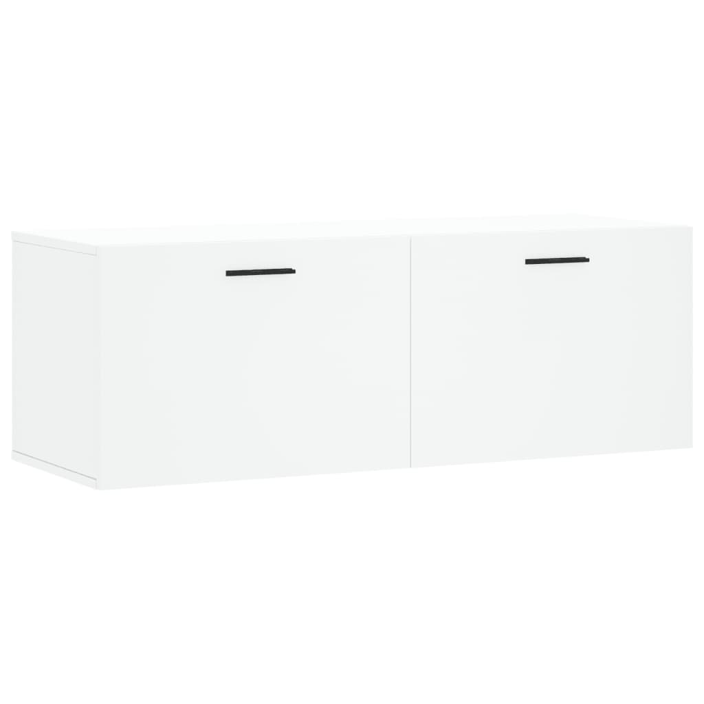 Wandschrank Weiß 100x36,5x35 cm Holzwerkstoff