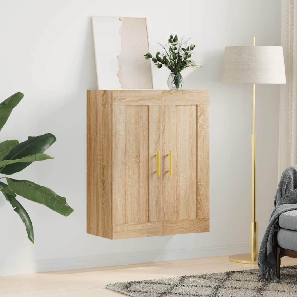 Wandschrank Sonoma-Eiche 69,5x34x90 cm Holzwerkstoff