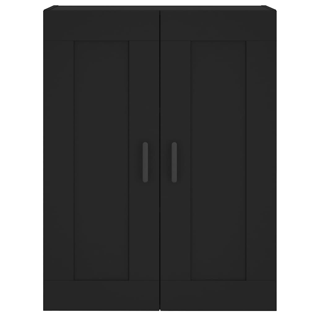 Wandschrank Schwarz 69,5x34x90 cm Holzwerkstoff