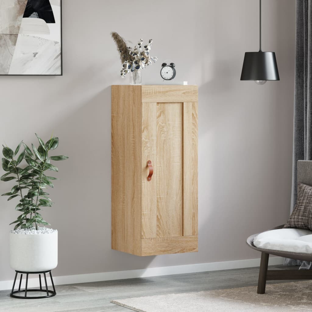 Wandschrank Sonoma-Eiche 34,5x34x90 cm Holzwerkstoff