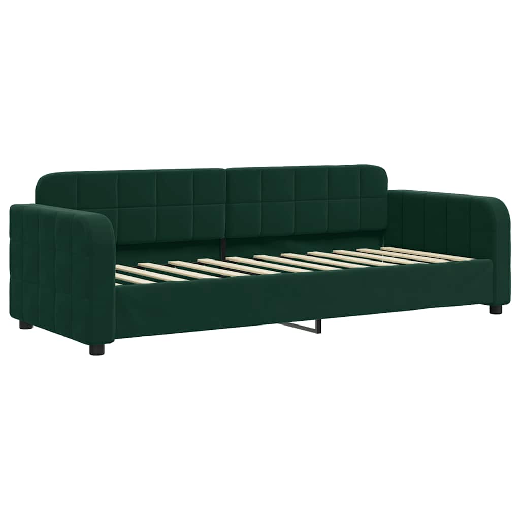 Tagesbett Dunkelgrün 80x200 cm Samt
