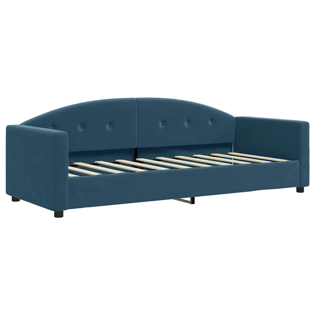 Tagesbett Blau 80x200 cm Samt
