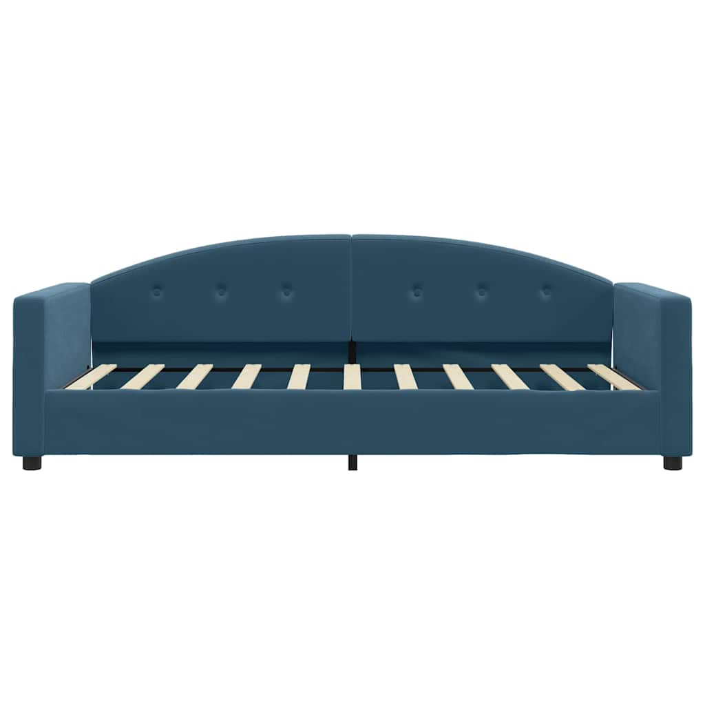 Tagesbett Blau 80x200 cm Samt