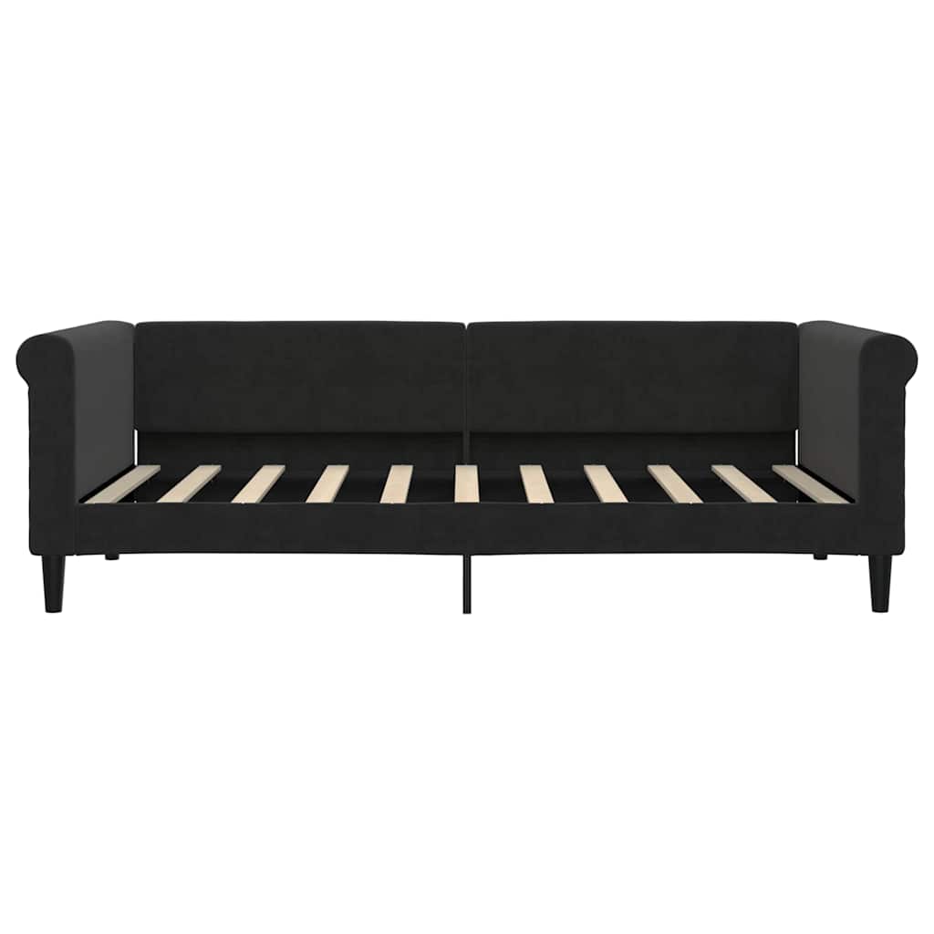Tagesbett Schwarz 90x190 cm Samt