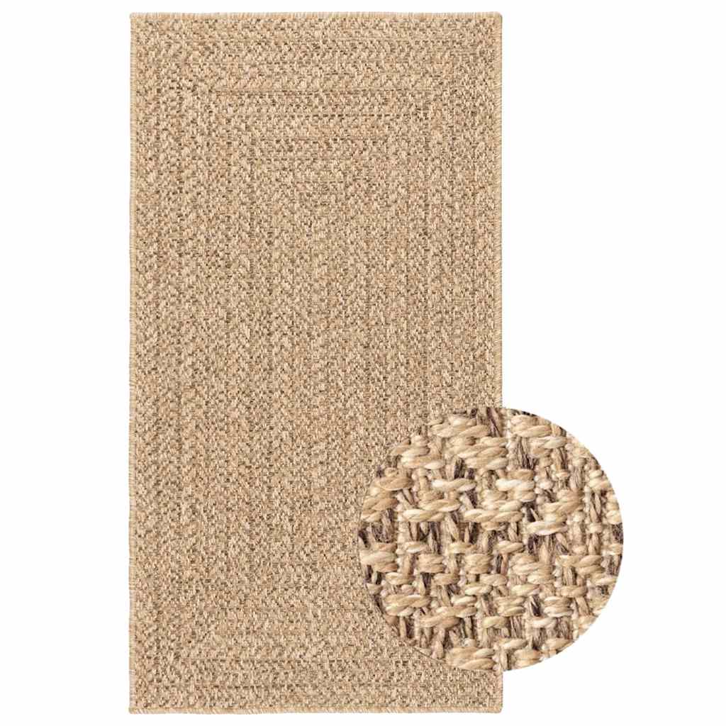 Teppich ZIZUR 80x150 cm Jute-Optik Indoor und Outdoor