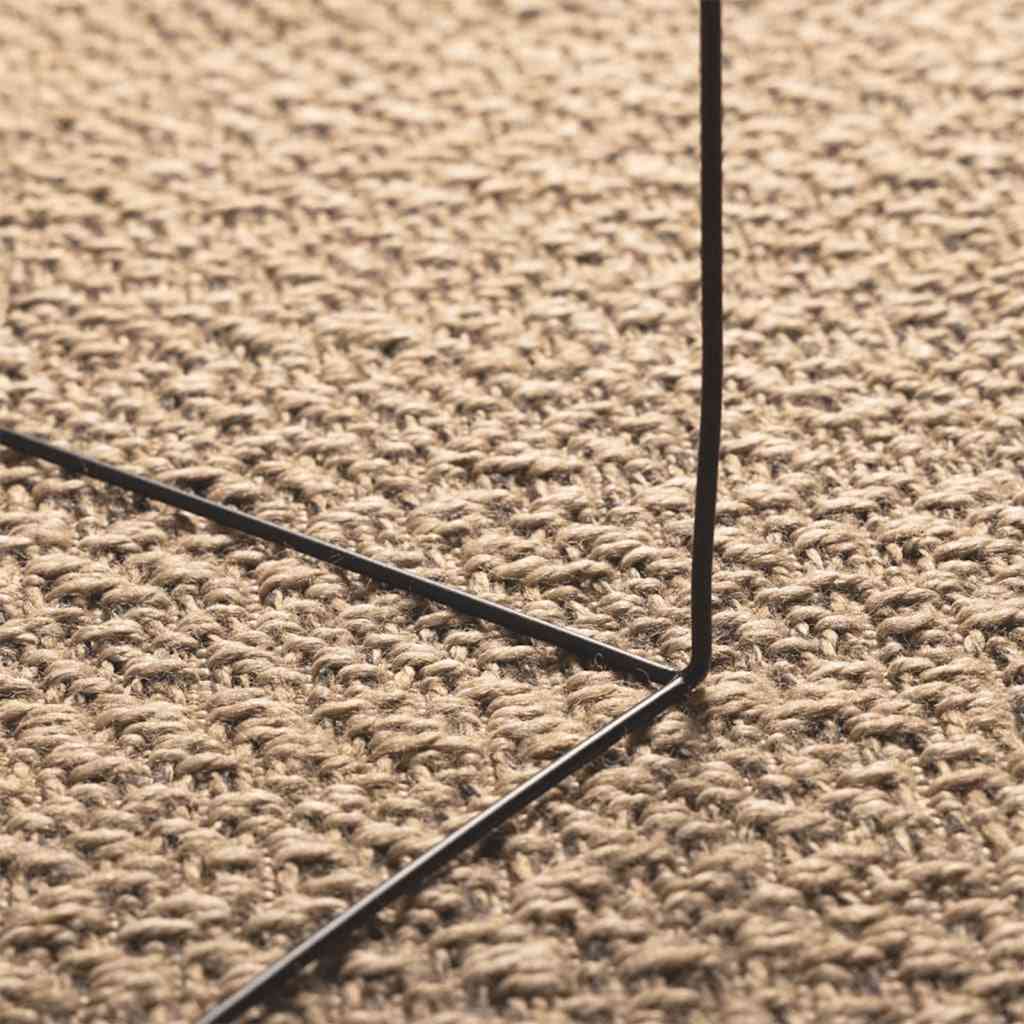 Teppich ZIZUR 80x150 cm Jute-Optik Indoor und Outdoor