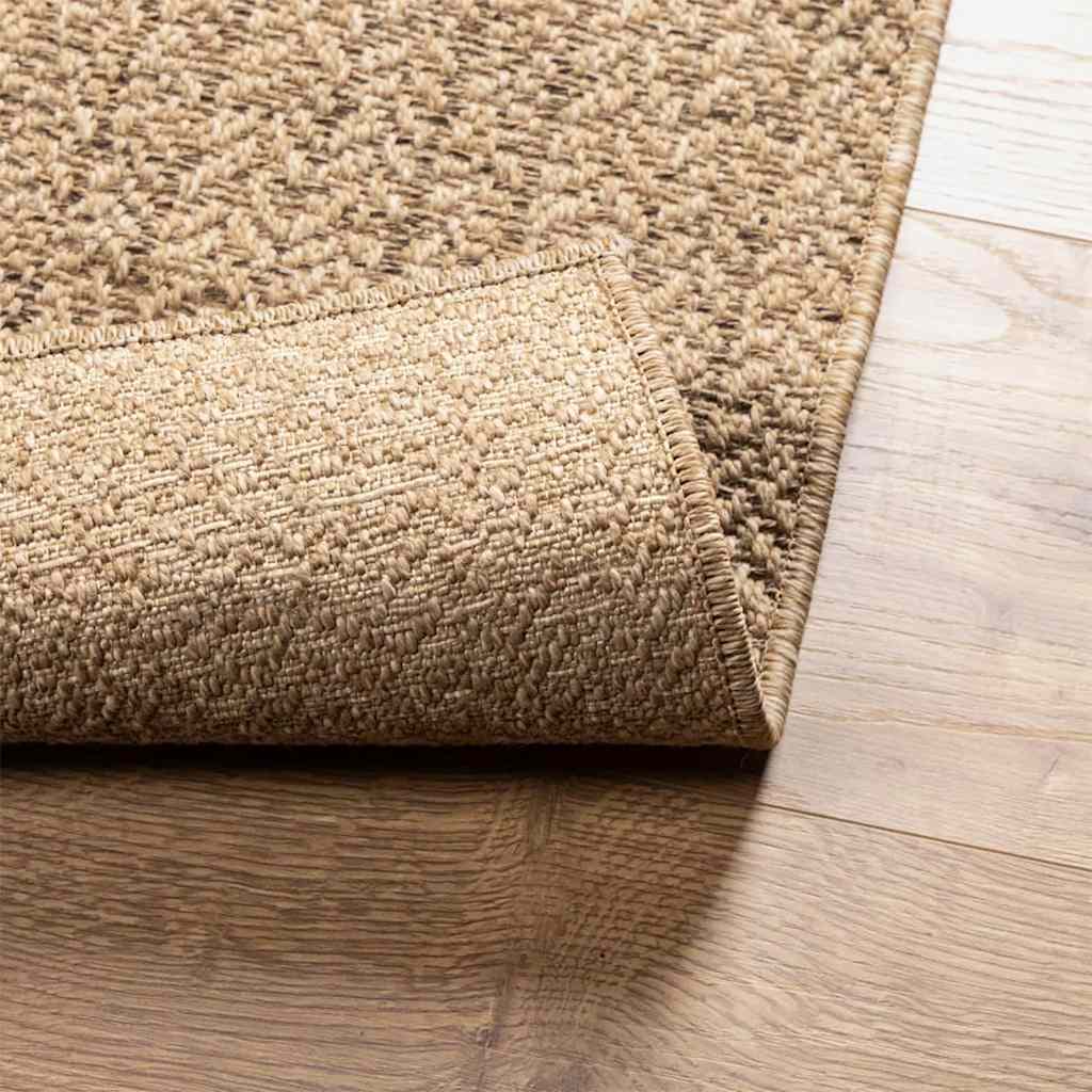 Teppich ZIZUR 120x170 cm Jute-Optik Indoor und Outdoor
