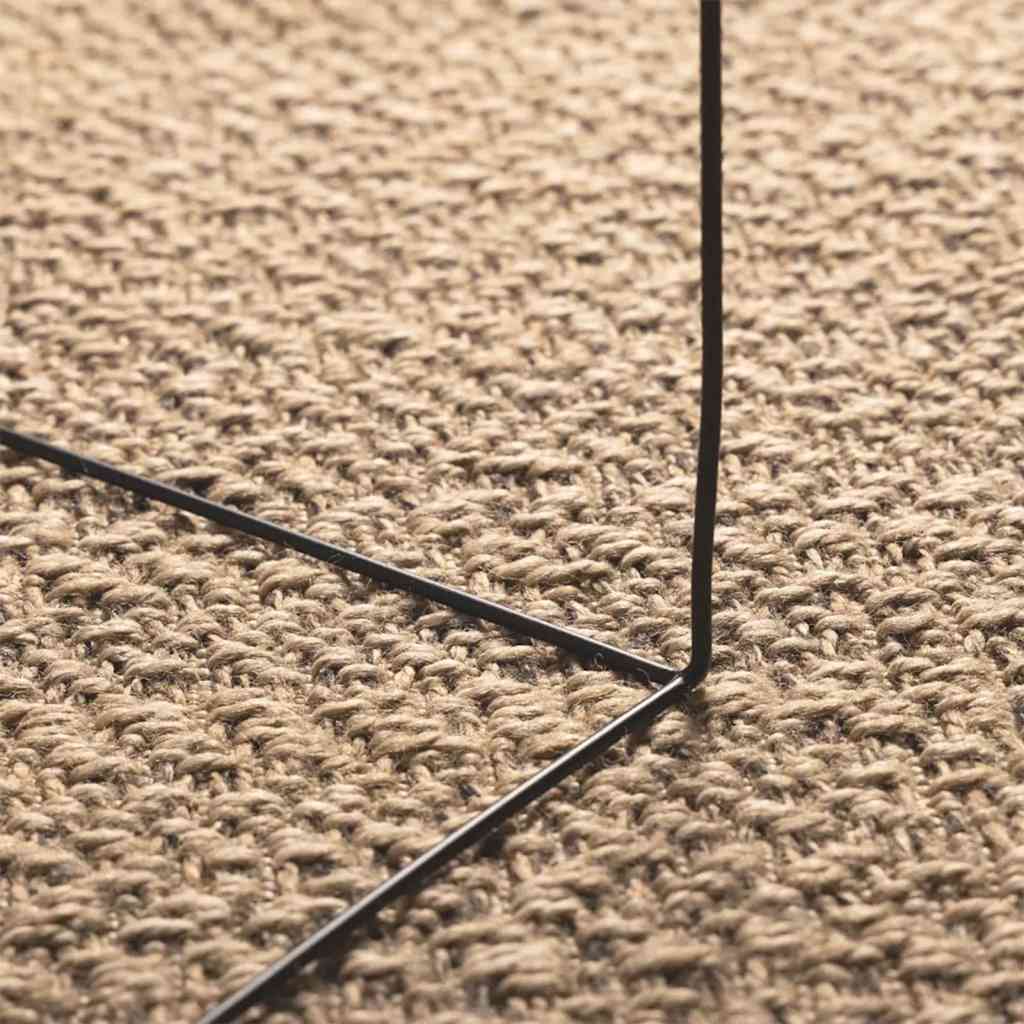 Teppich ZIZUR 140x200 cm Jute-Optik Indoor und Outdoor