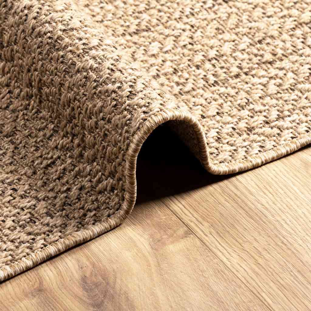 Teppich ZIZUR 200x290 cm Jute-Optik Indoor und Outdoor