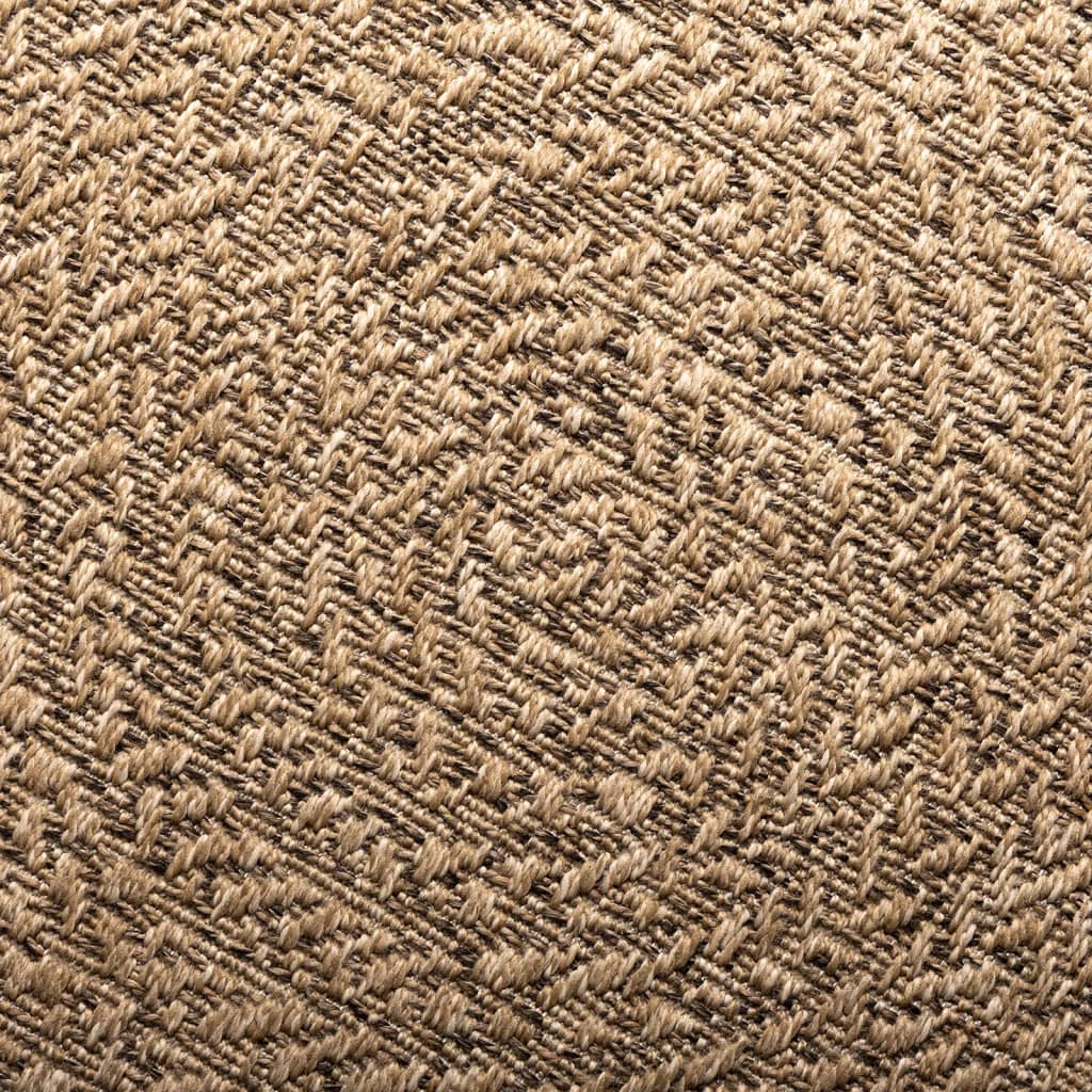 Teppich ZIZUR 120 cm Jute-Optik Indoor und Outdoor
