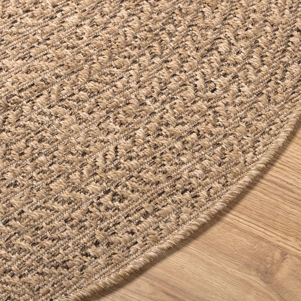 Teppich ZIZUR 120 cm Jute-Optik Indoor und Outdoor