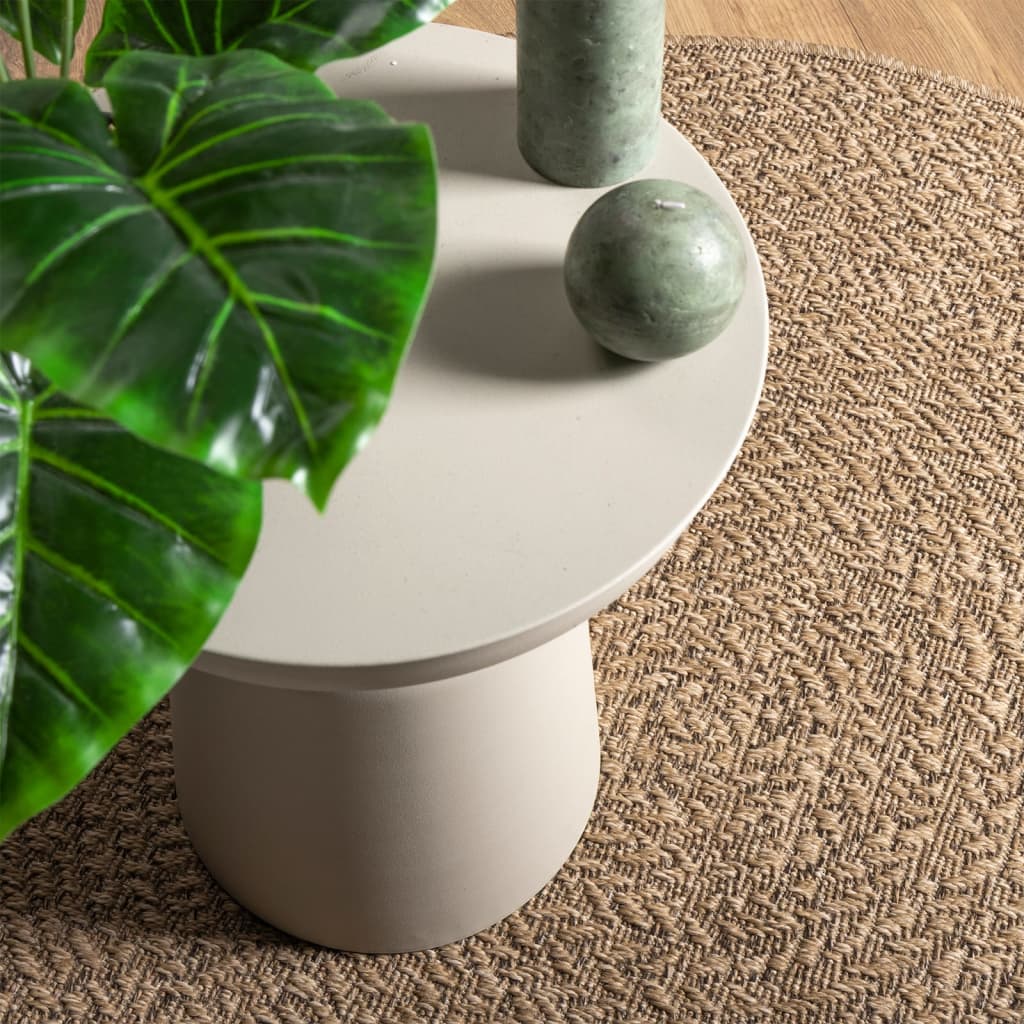 Teppich ZIZUR 160 cm Jute-Optik Indoor und Outdoor