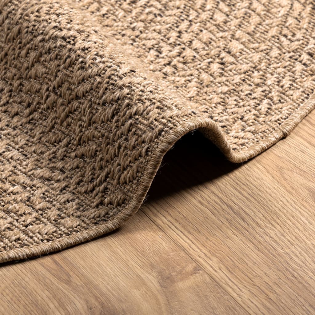 Teppich ZIZUR 160 cm Jute-Optik Indoor und Outdoor