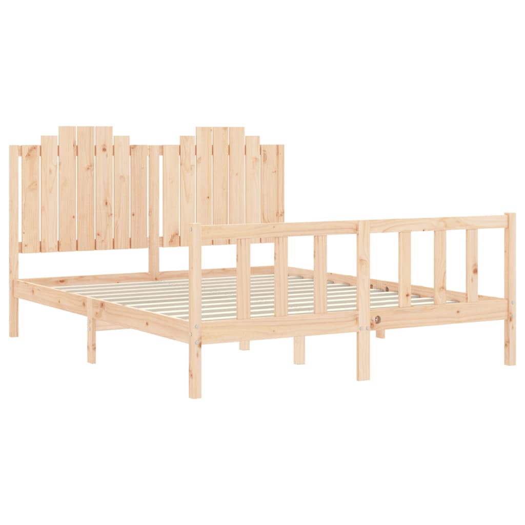 Massivholzbett ohne Matratze 160x200 cm Kiefernholz