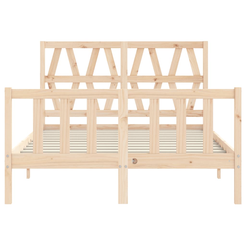 Massivholzbett ohne Matratze 140x200 cm Kiefernholz