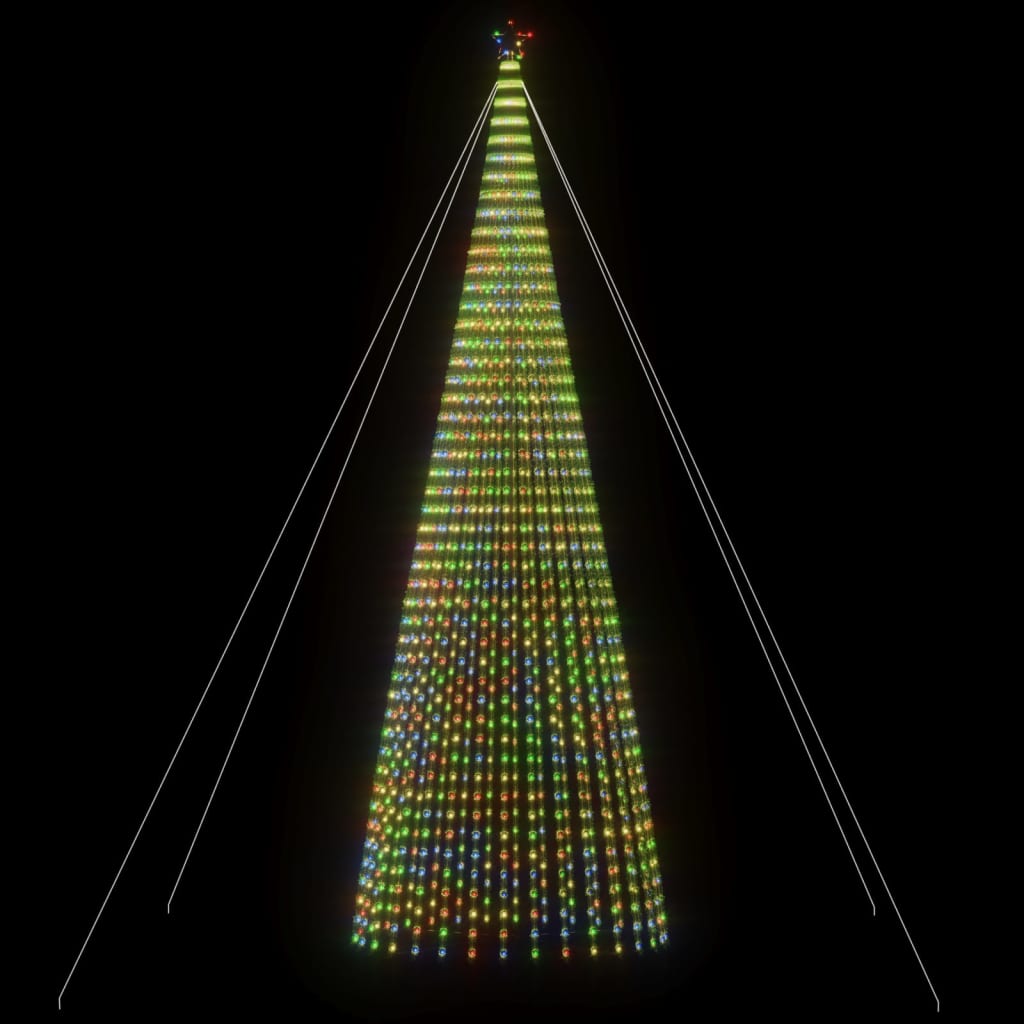 LED Weihnachtsbaum 1544 LEDs Mehrfarbig 500 cm