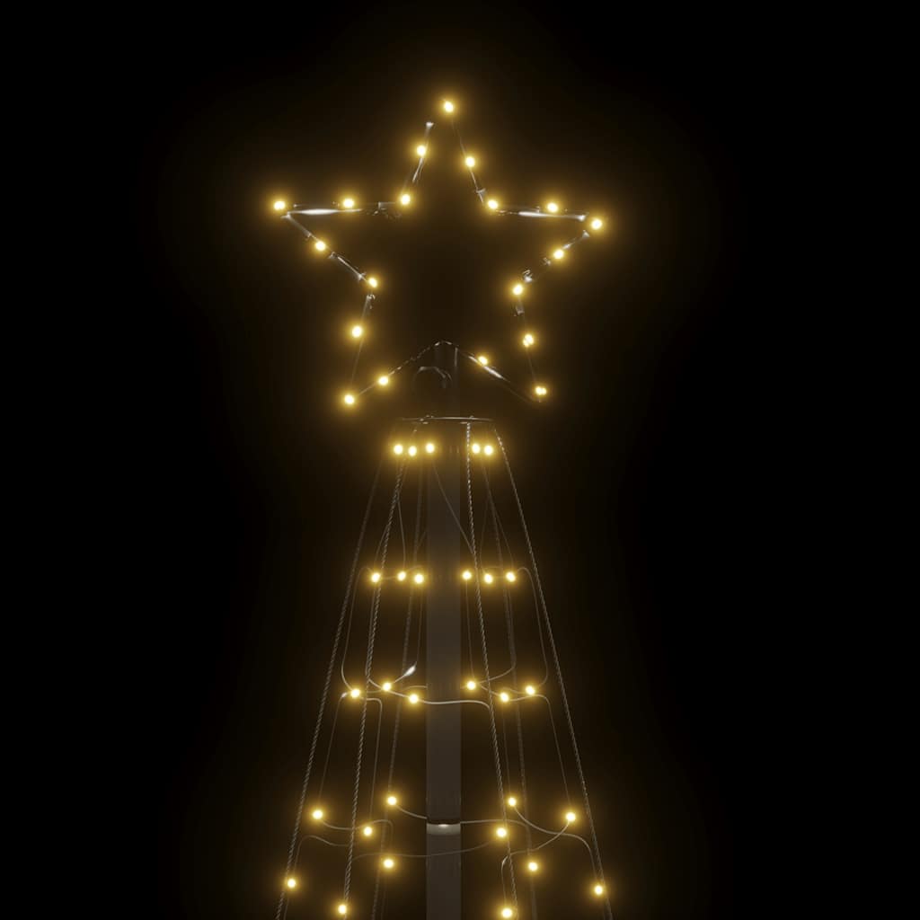 LED-Weihnachtsbaum mit Erdspießen 220 LEDs Warmweiß 180 cm