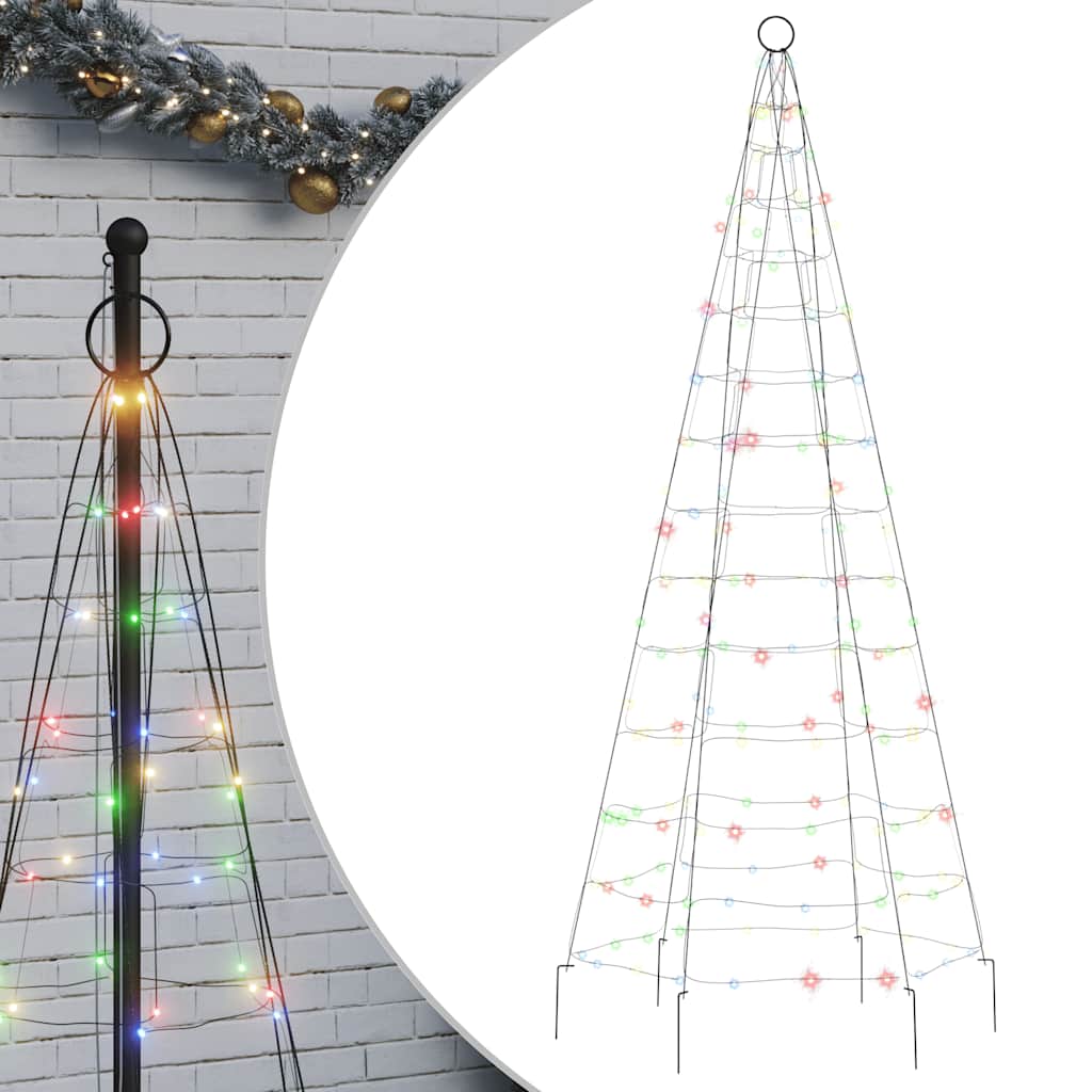 LED-Weihnachtsbaum 200 LEDs Mehrfarbig 180 cm