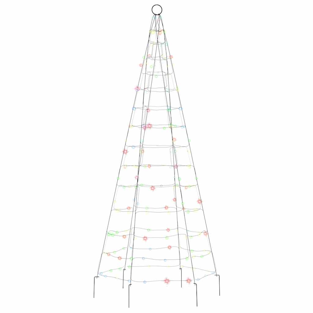 LED-Weihnachtsbaum 200 LEDs Mehrfarbig 180 cm