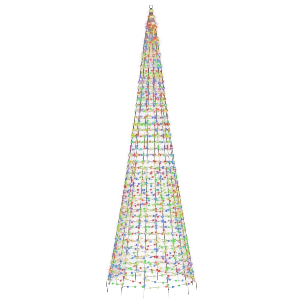 LED-Weihnachtsbaum 1534 LEDs Mehrfarbig 500 cm